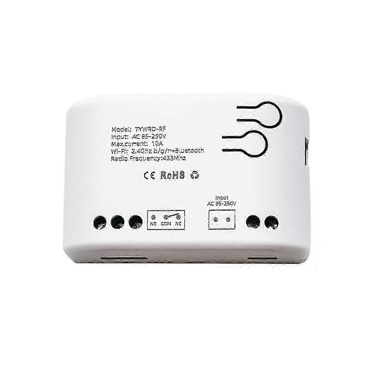 1ch 85-250v 10a Tuya Smart Switch, Automation Relay Module App Remote Control,wireless Wifi Switch