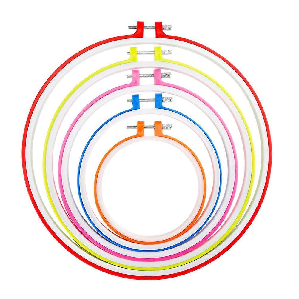 Κέντημα Hoop Κέντημα Circle Frame Αρχάριοι Εμφάνιση Κέντημα 27cm 5Pcs