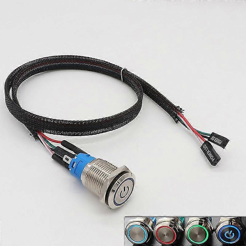 Pc Host Start Power Sw Button Switch Computer Reset Sw Button Switch met kabel