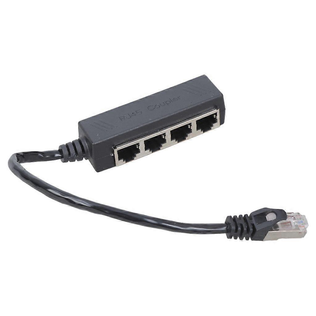 4Port RJ45 Networking Cable Splitter Adapter Internet Connection Distributor