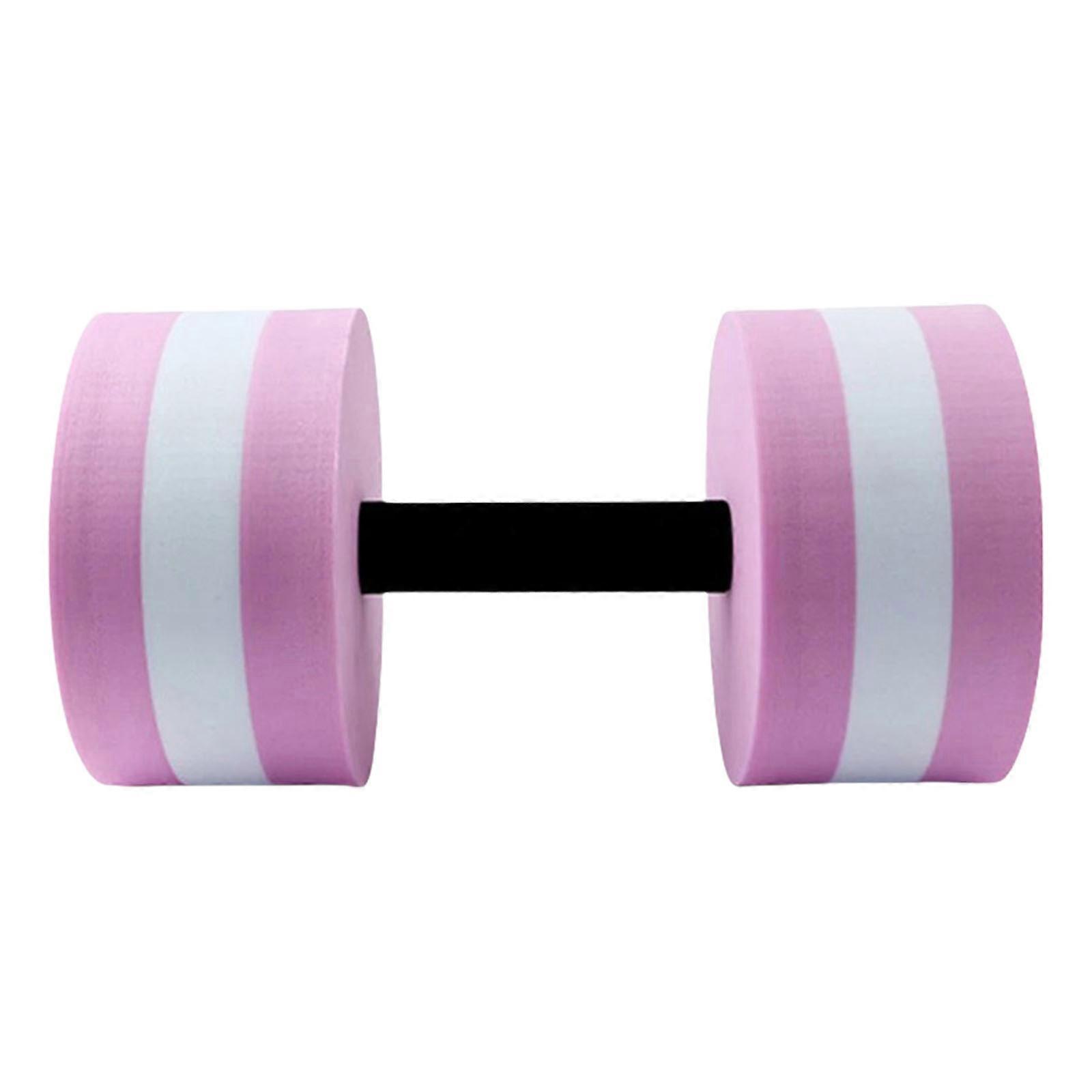Aquatic Exercise Barbell Pool Weights Dumbbells Practical Water Floating Dumbbell for Men and Women Pink