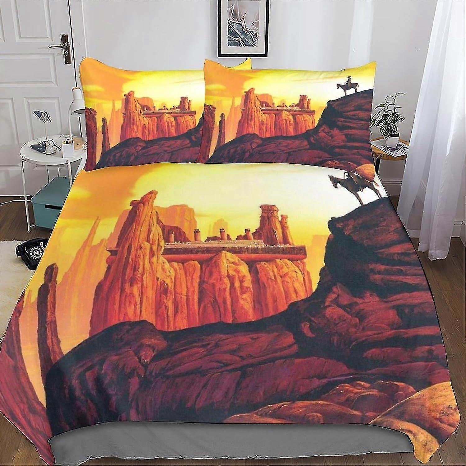 Artistic Geometric Bedding Set, Soft Anti-fade Breathable 3D Printed Duvet Cover with Fashionable Design, Suitable for Certain Brands