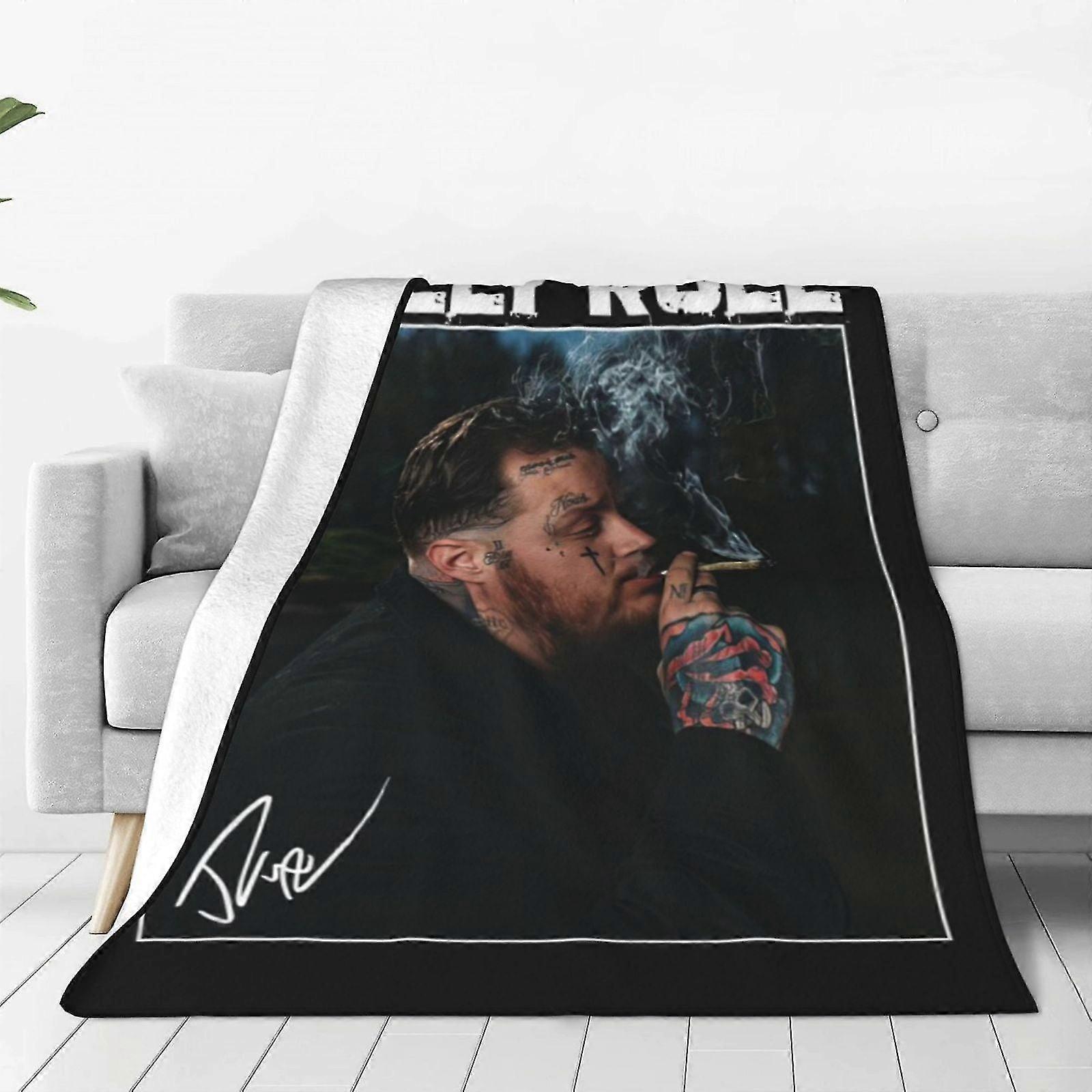 Ultrablødt mikrofleecetæppe til alle årstider, let og fuzzy til kontor, hjem, sofa, seng, sofa