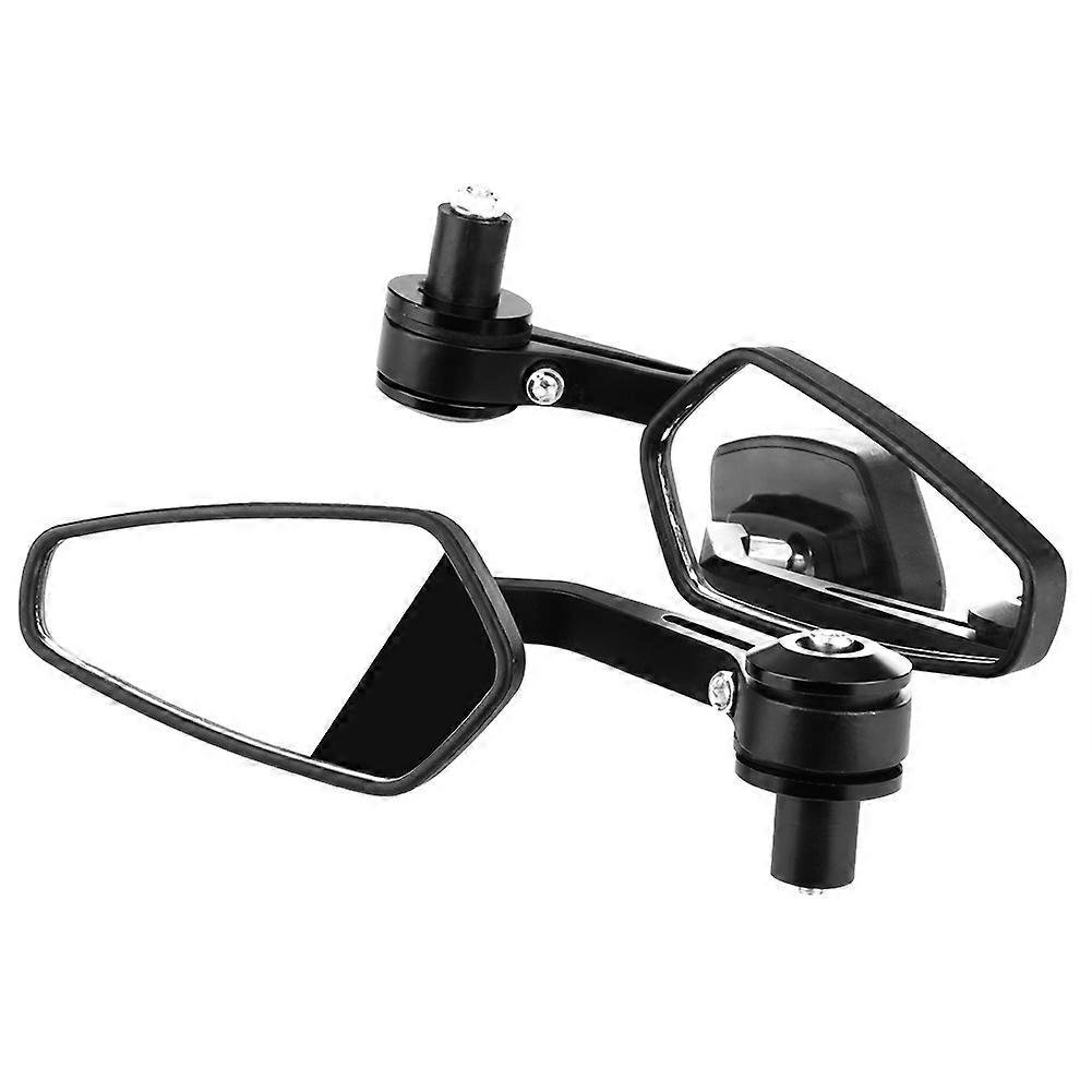 2Pcs 7/8inch 22mm Universal Motorcycle Handlebar End Rearview Mirror Rear View Side Mirrors