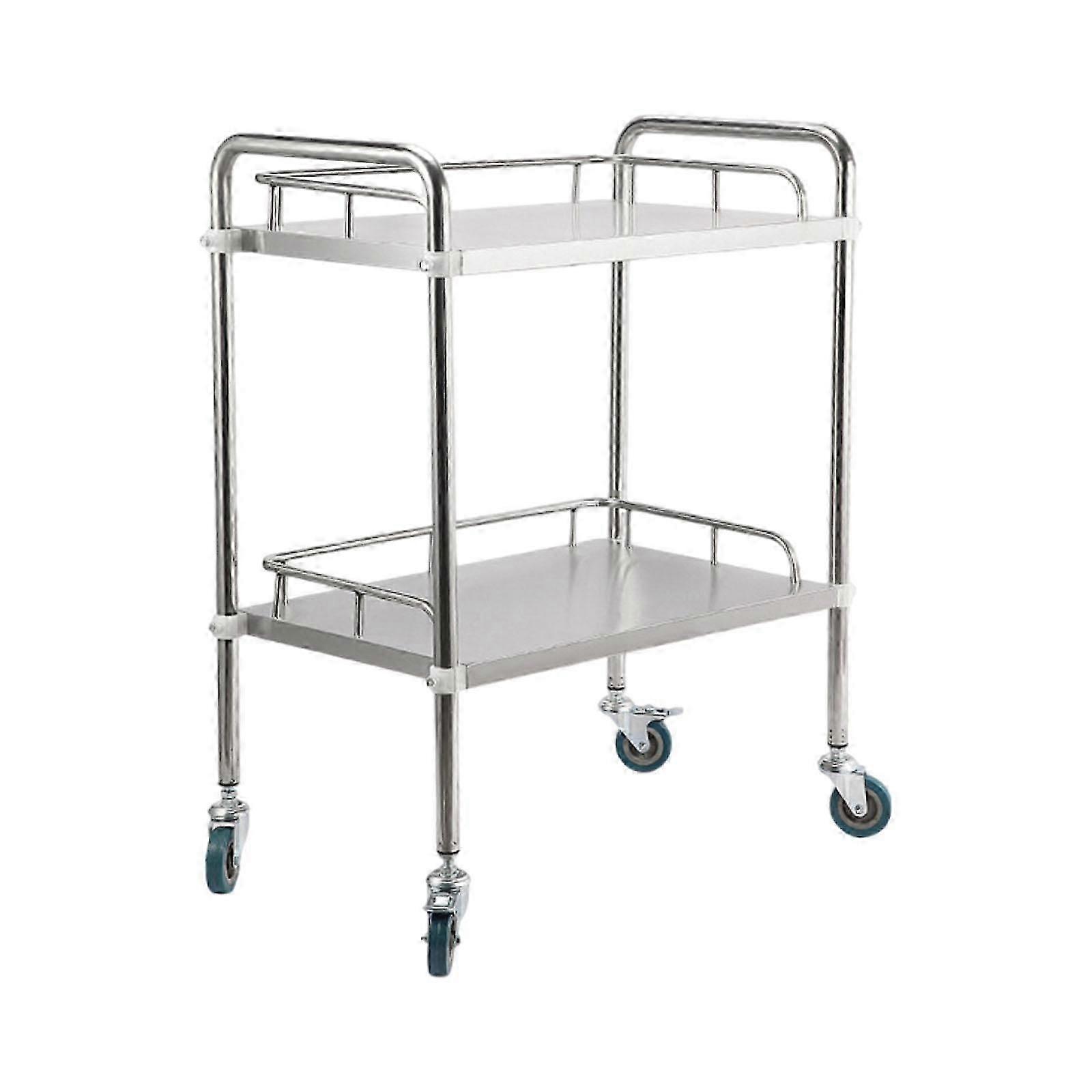 Mobile Utility Cart Guardrail Lab Utility Cart for Kitchen Cafeterias Fixing