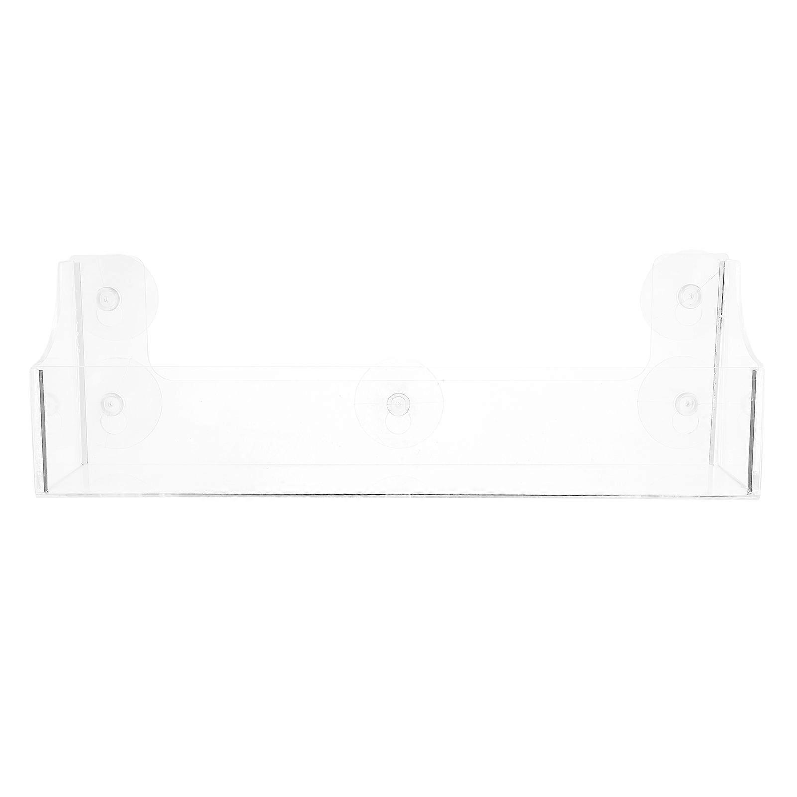 Door Spice Rack Clear Acrylic Shelf Wall Mounted Storage Rack Rubber Material 36.50X12.00X8.50CM 1Pcs