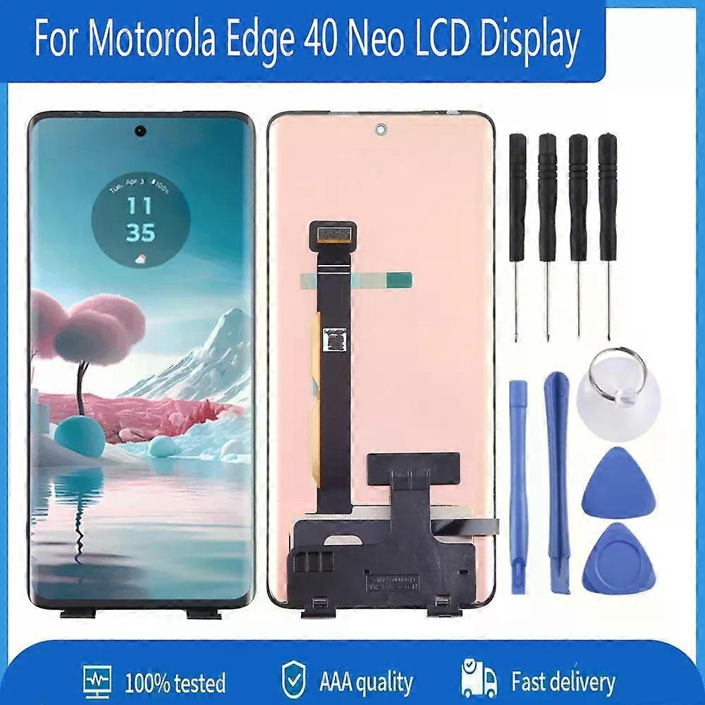 Stand 6.55'' AMOLED For Motorola Edge 40 Neo LCD Display XT2307-1 Touch Screen Digitizer Assembly For Moto Edge40 Neo LCD Replace