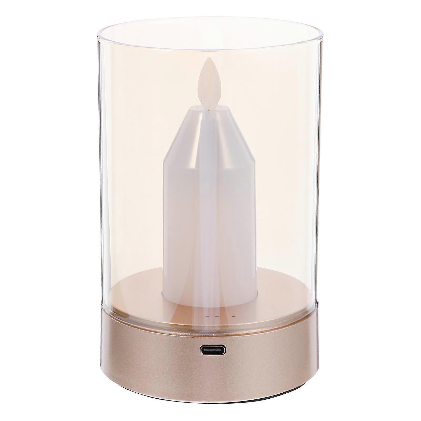 Mood Light For Desk Simulation Candle Valentine's Day 1Set