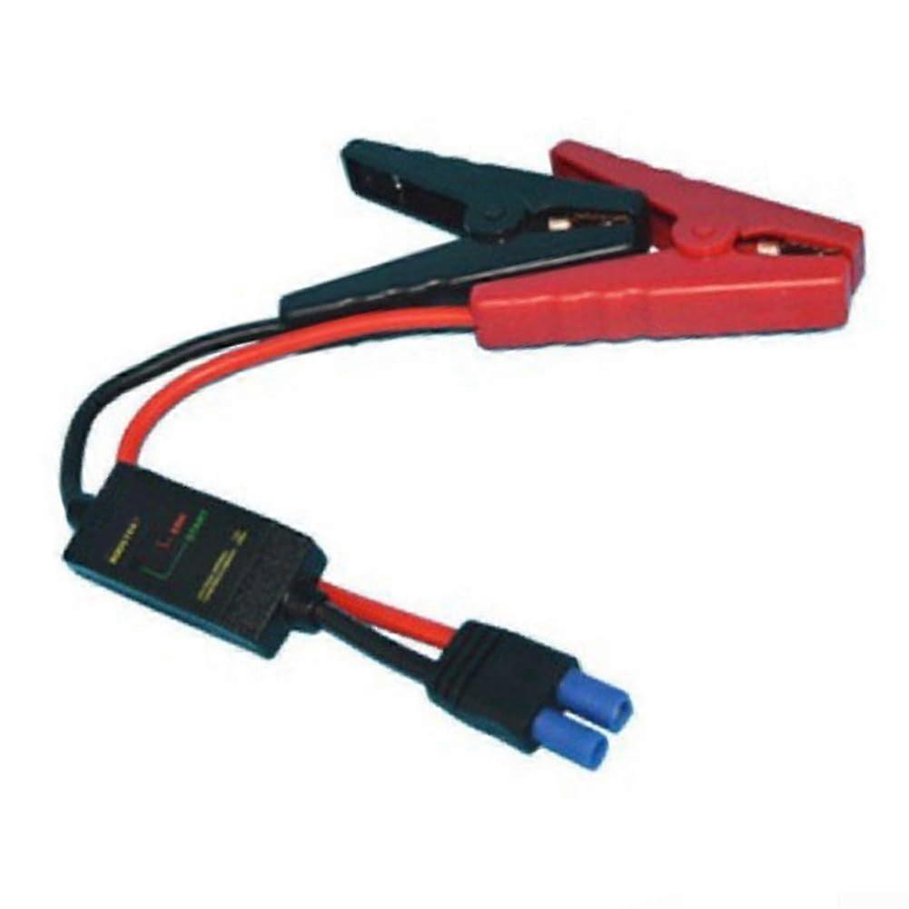 Efficiently constructed 12V cables with crocodile clips and intelligent protection mechanisms