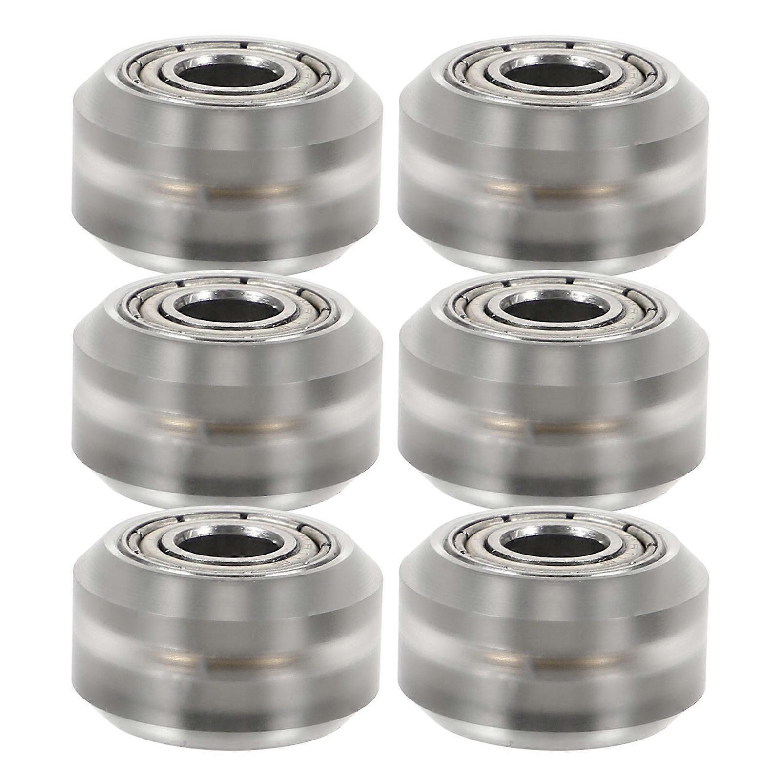 Wheel Pulley Plastic Pulley Wheel For Printer Compatible With Engraving Machines Round Shape Transparent 0.4×0.4×0.3In Passive Wheel 6Pcs