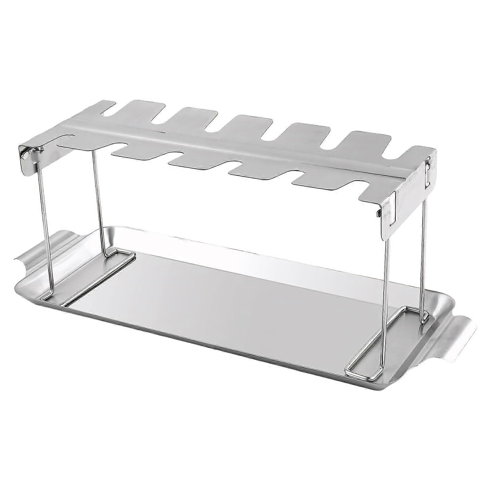 Grill Stand for Fried Chicken Legs Essential Grill Tool Grill Stand for Outdoor Fried Chicken Meat Made of Stainless Steel