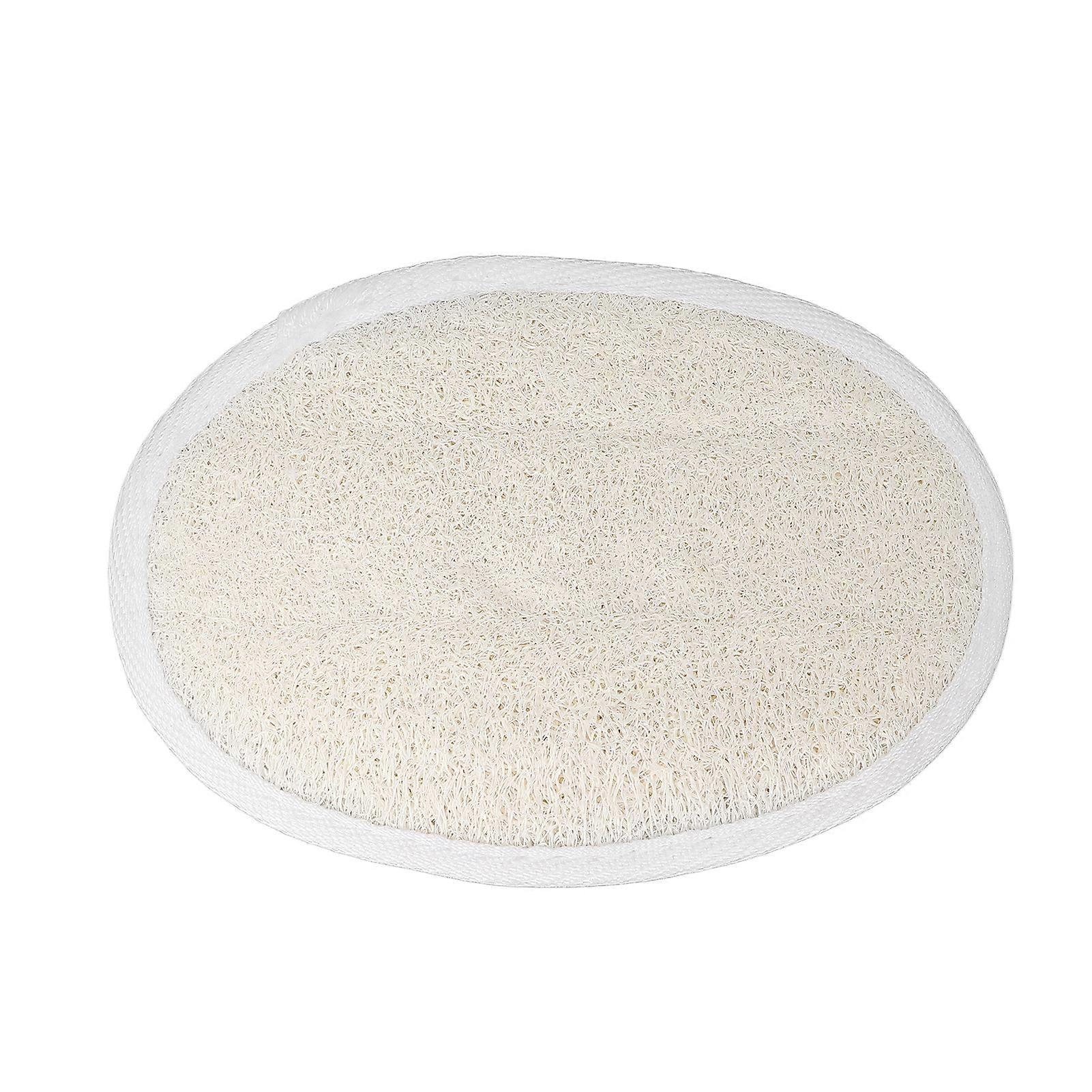 Loofah Pad Exfoliating Cleaning Soft Bathing Sponge Scrubber with Elastic Band for Facial Body