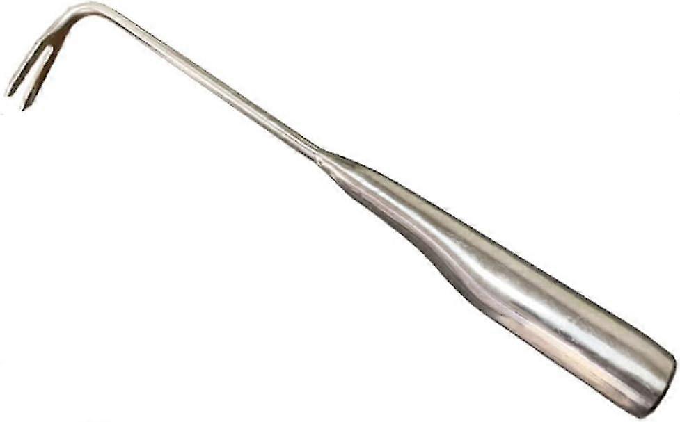 V-Shaped Stainless Steel Manual Weeder with Long Handle - Practical Gardening Tool for Weeding and Soil Cultivation