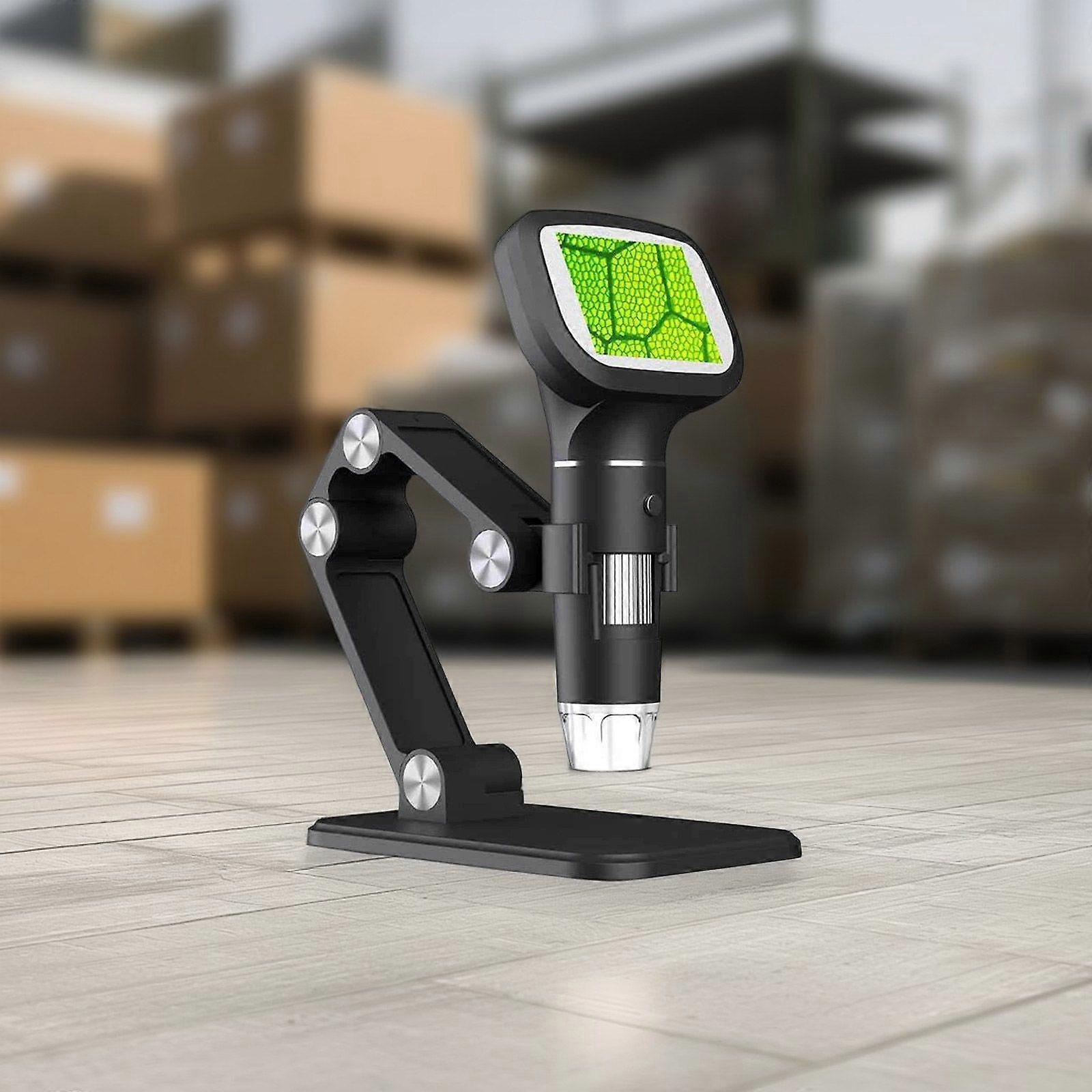 2.4" Digital Microscope 1600X Magnifier with Stand 8 LED for Soldering Repair