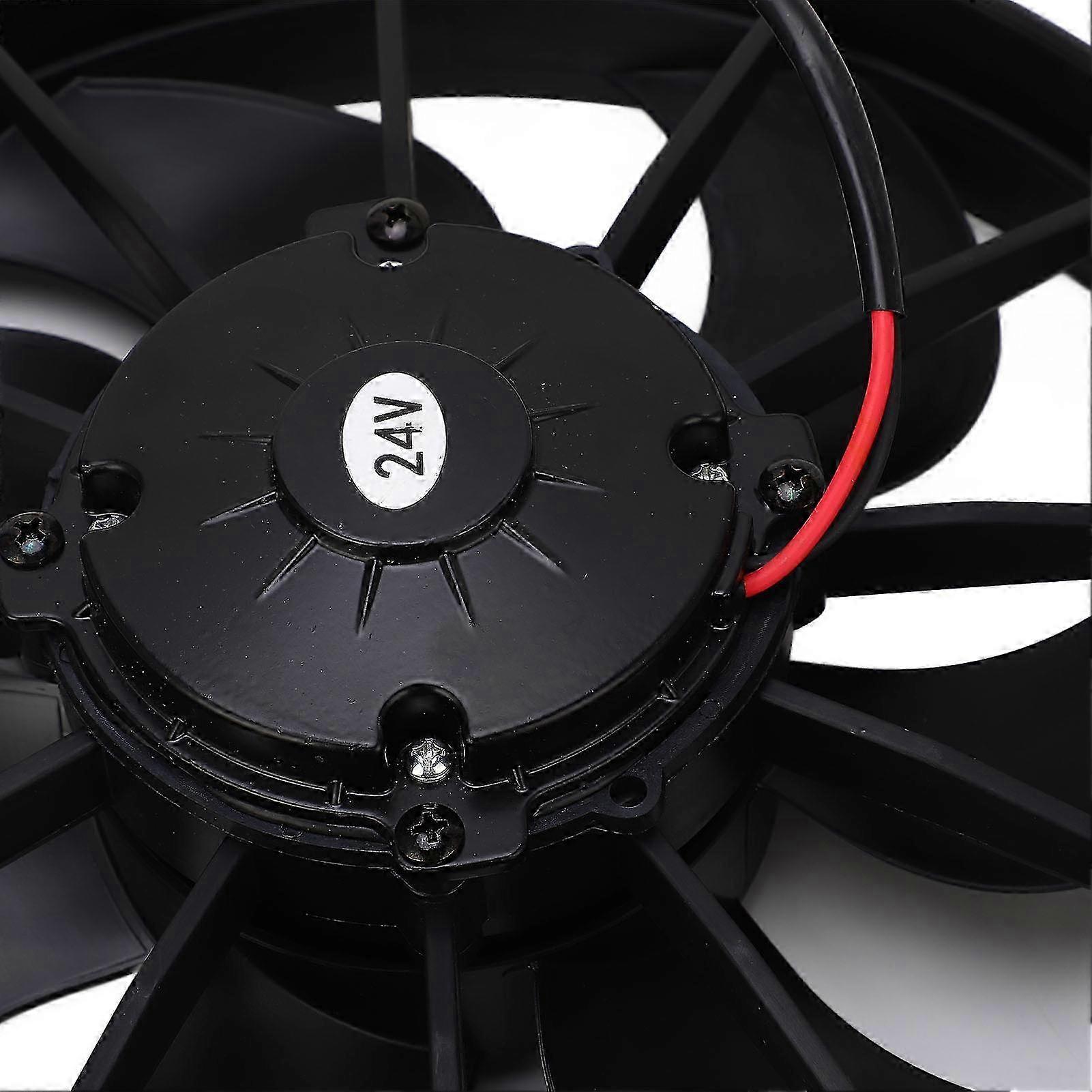 Ventilador de aire de refrigeración para coche de 24 V 7 aspas 160 W de disipación de calor de potencia negro para vehículos