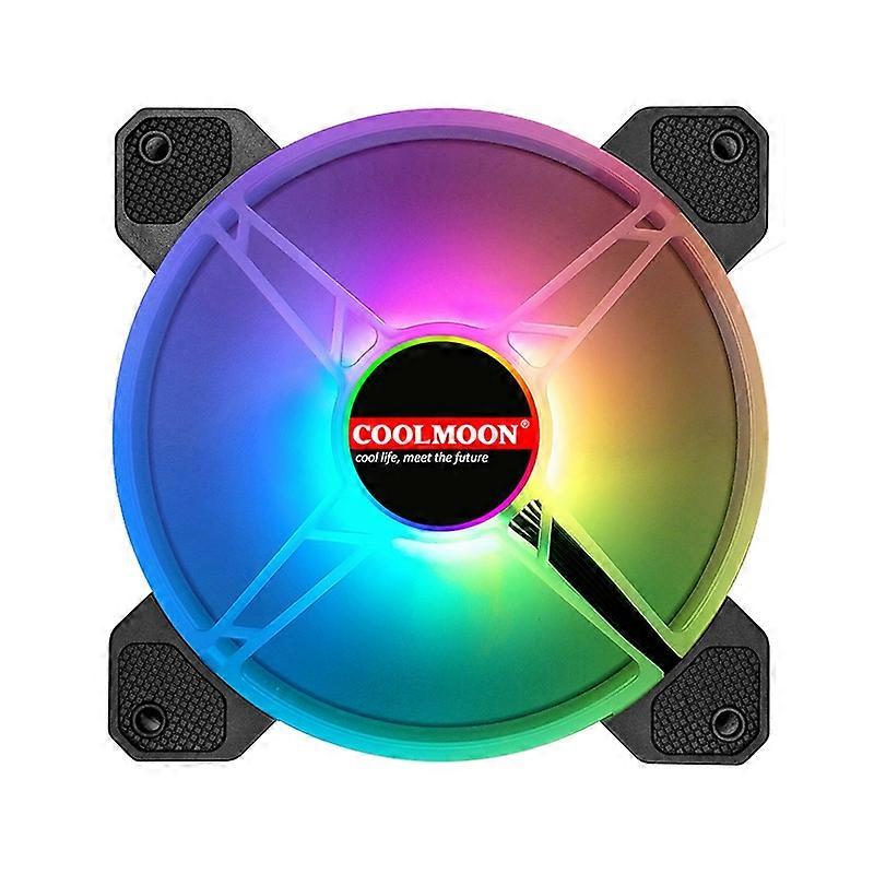 COOLMOON CM-JD1 Jade Ring RGB Case Cooler (Black)