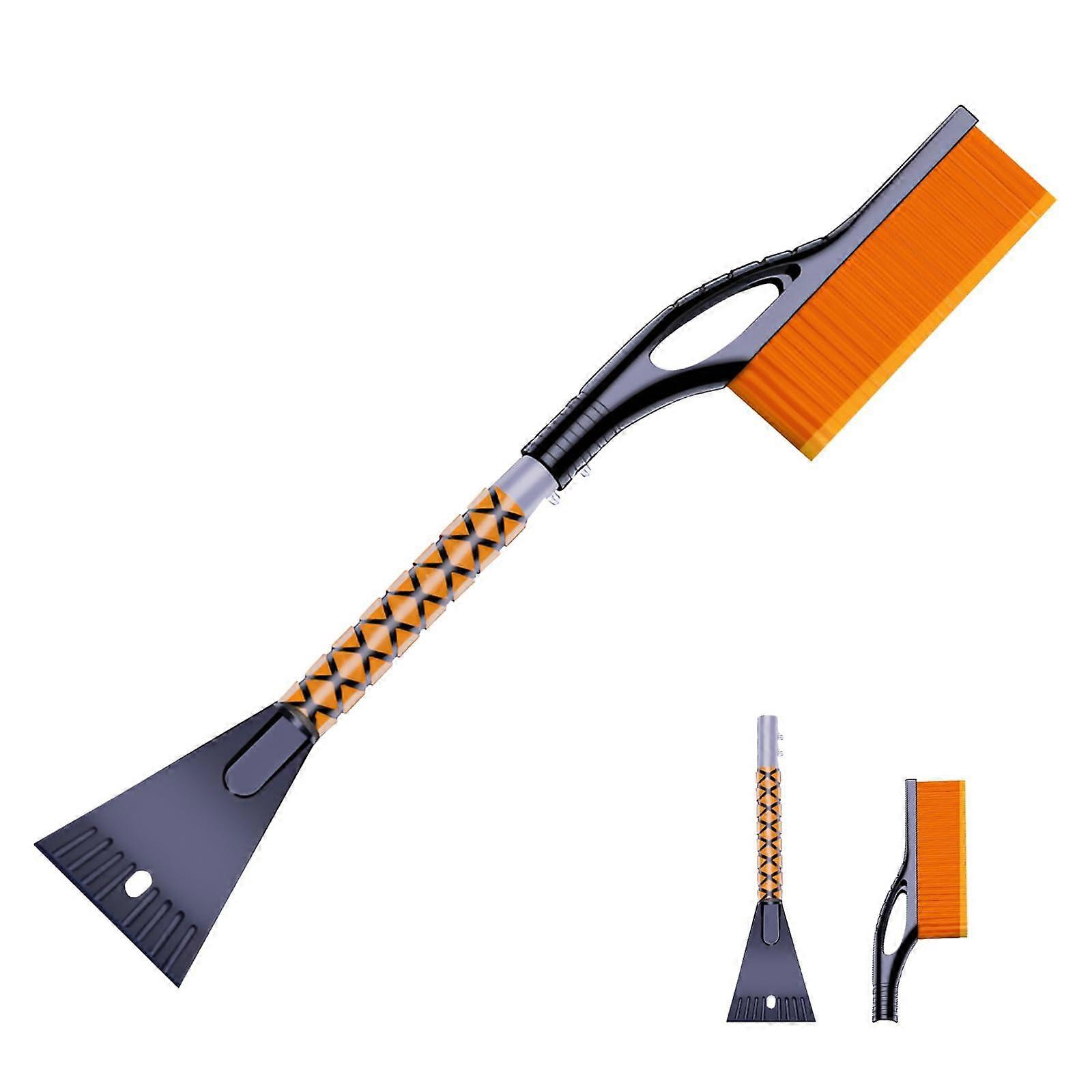 Ice Scoop and Broom 2 in 1, Extendable Handle, Detachable Ice Scoop And Brush For Snow And Ice Removal, For Cars