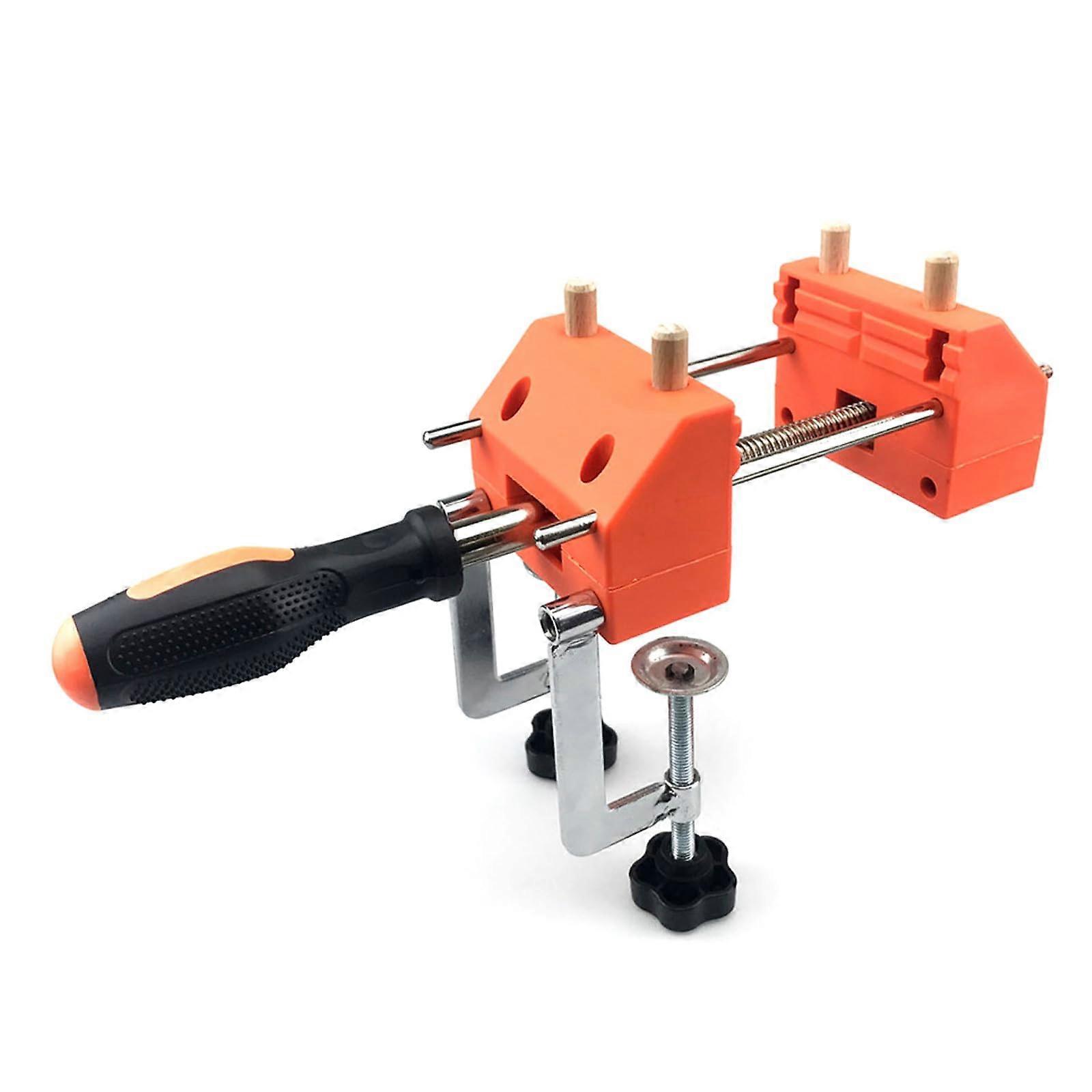 Table clamps for woodworking, desk clamps, flat round clamps for various woodworking projects, soft grip .