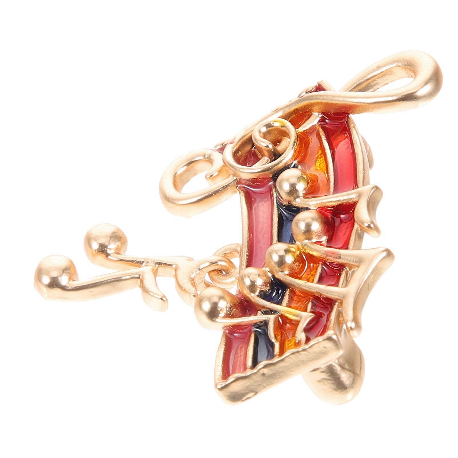 Lapel Pin Music Brooch For Special Occasions Alloy Material Decorative Effect 1Set