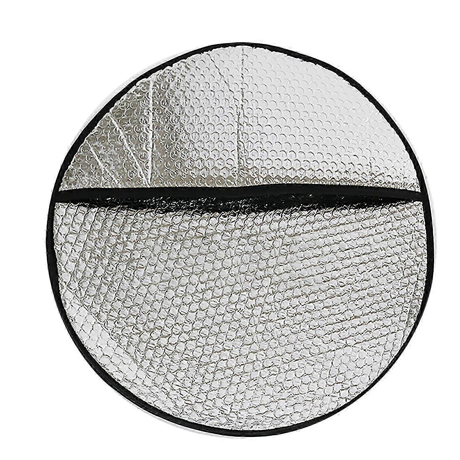 واقي من الشمس من رقائق الألومنيوم السميكة لملحقات السيارات وغطاء واقي من الشمس قابل للطي وعجلة قيادة السيارة عاكسة