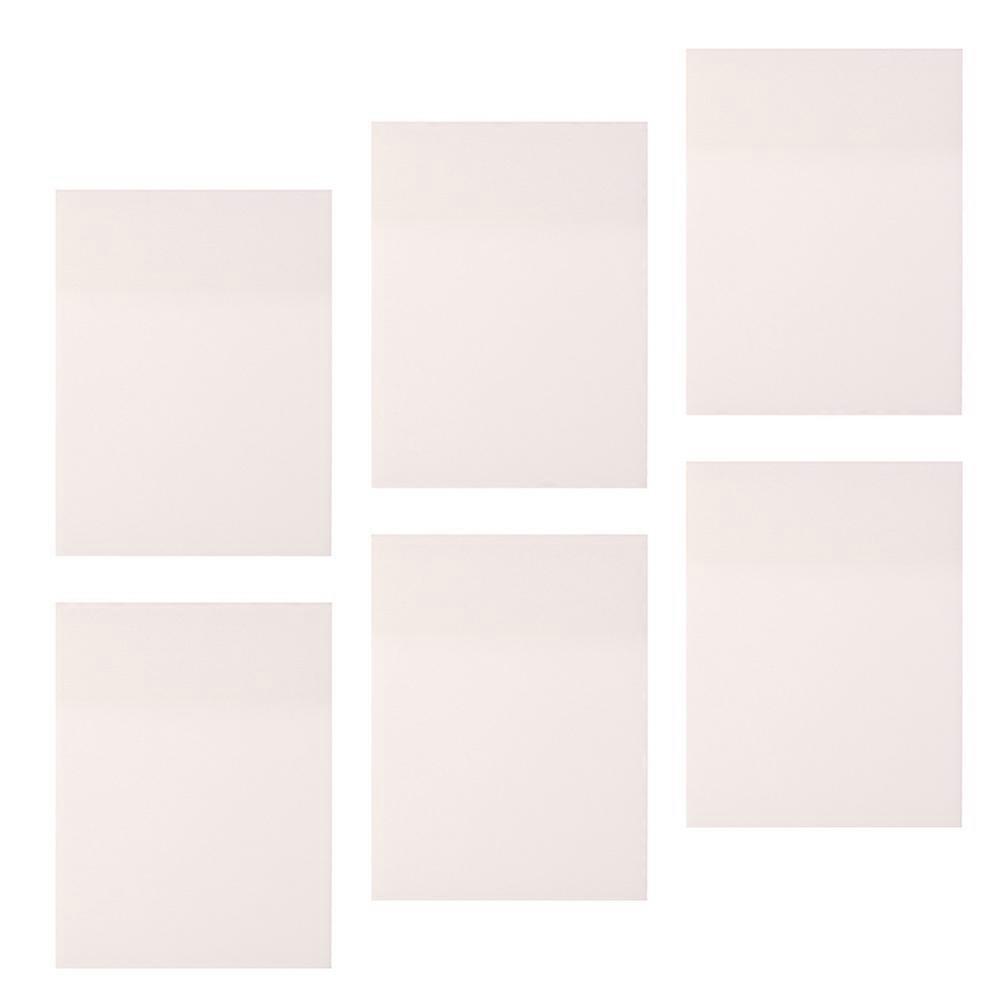 6pcs Transparent Adhesive Memo Pad 50 Sheets Per Pad Waterproof