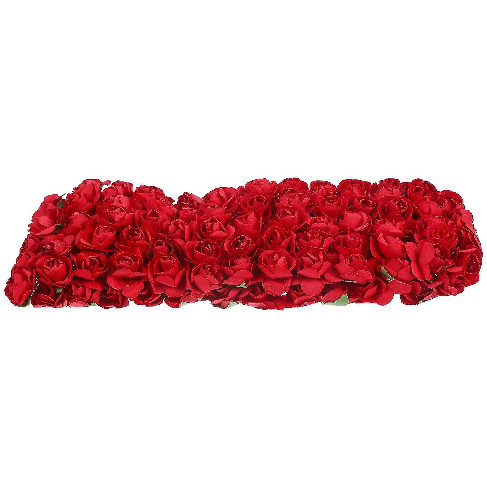 Red Paper Roses for Decoration Use and Artificial Flower 144pcs