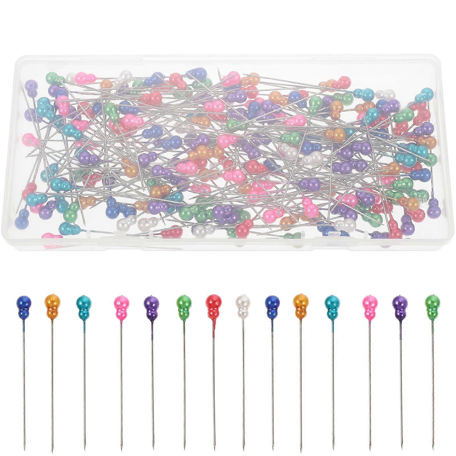 Assorted Color Push Pins for Women with Sturdy Tips and Smooth Surfaces 200 Pcs PP and Stainless Steel