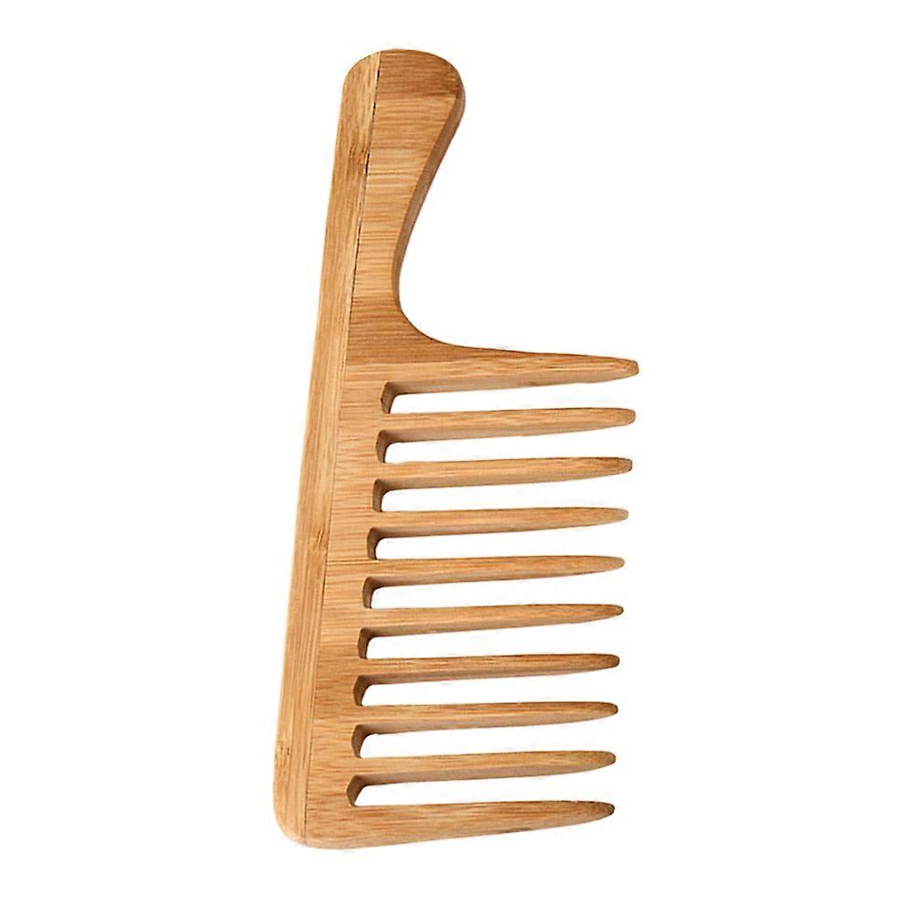 Here's a polished product description based on the details you provided:
**Wide Tooth Bamboo Hair Comb for Men – Large Styling Comb for