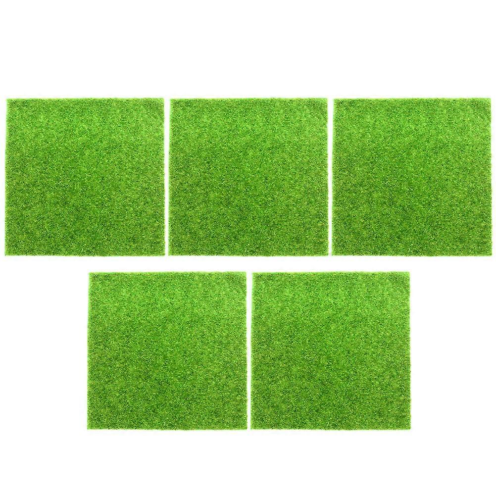 5PCS Artificial Moss Eco Bottle Lawn Grass Simulation Green Faux Moss for Micro Landscape DIY Fairy Garden Decoration Home Outdoor Accessories