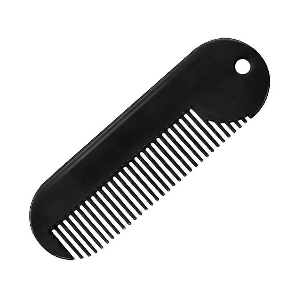 Black Zinc Alloy Beard Comb for Men Durable Rustproof Compact Size Perfect for Styling 4.33 Inches