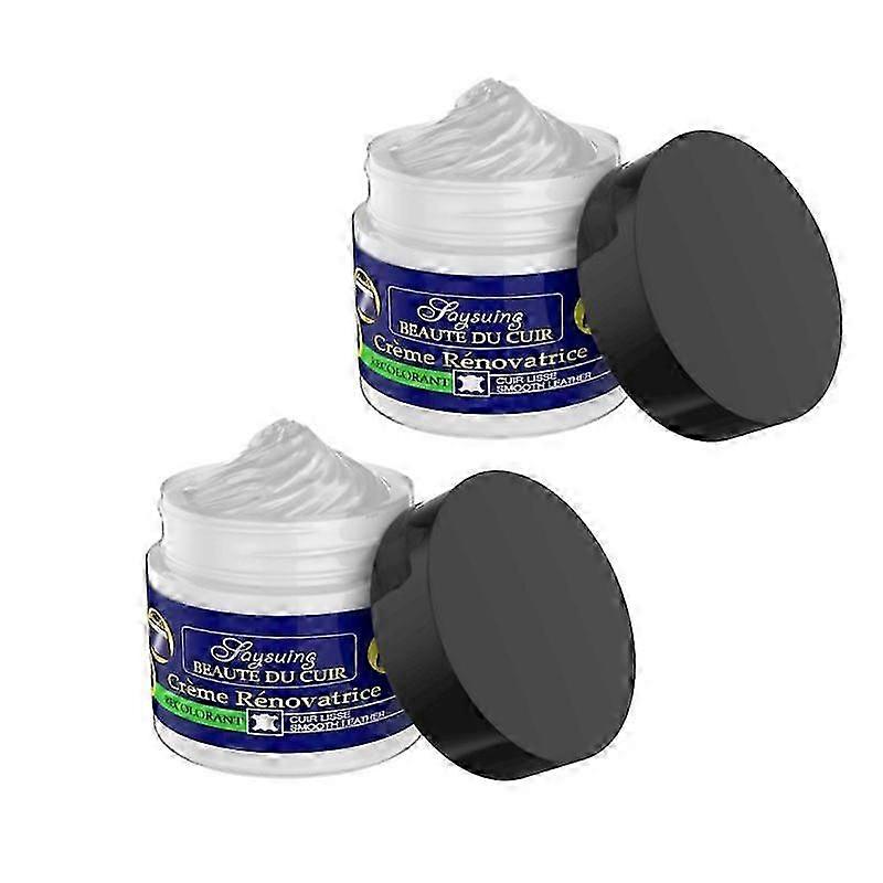 2-Piece Leather Salve Set for Furniture Care, Universal Conditioner to Restore and Protect Sofas and Chairs