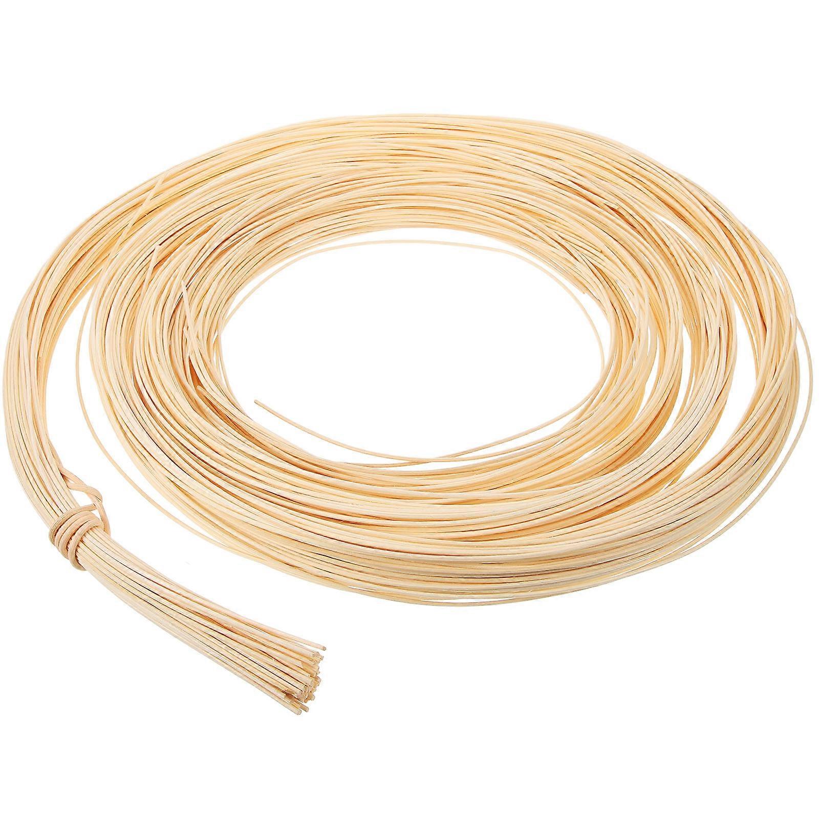 Light Yellow Rattan Weaving Material for DIY Furniture Repair and Decorative Projects 1 Roll
