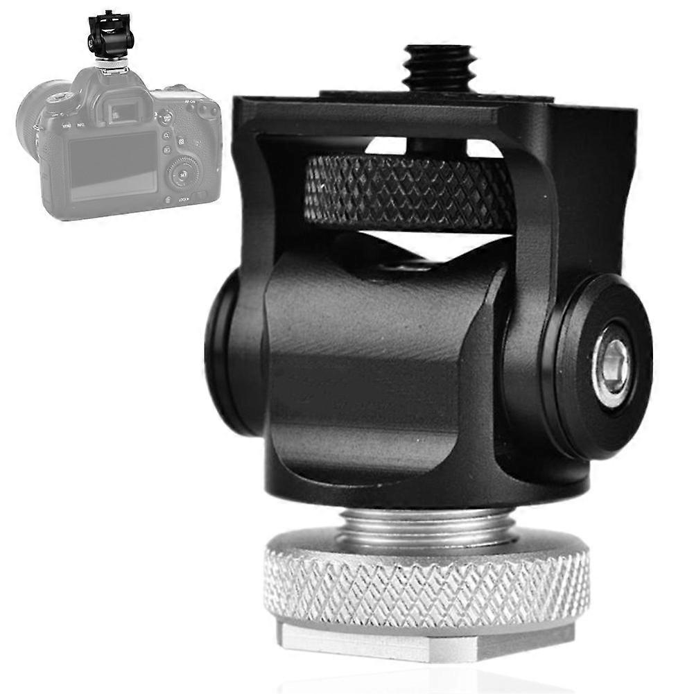 Hot Shoe Mount Monitor Flash Microphone Holder 1/4'' Screw Camera Accessory