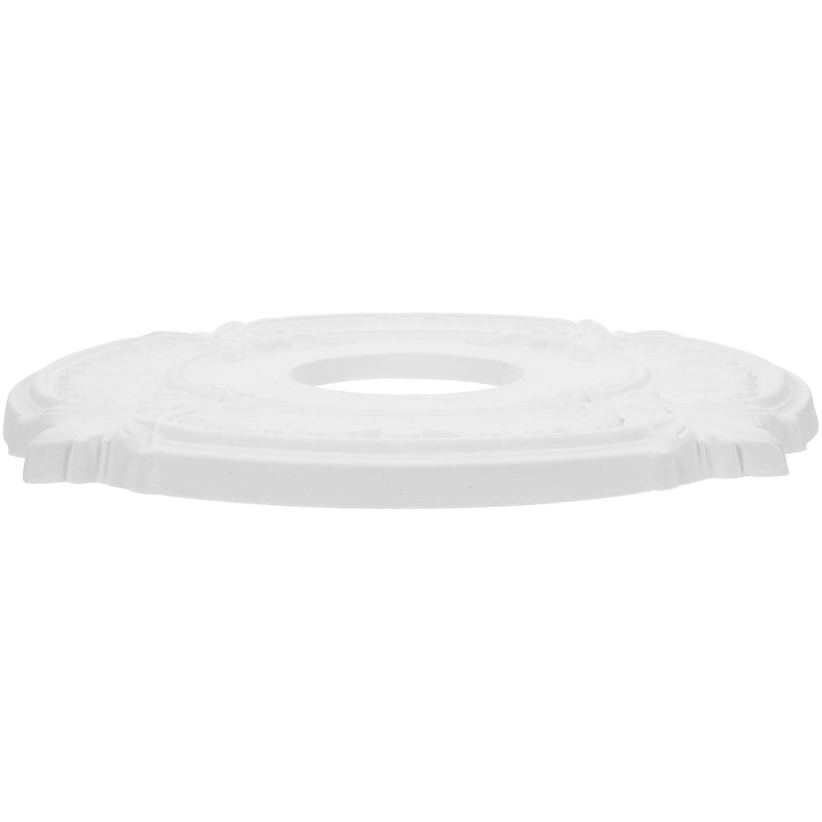 Ceiling Light Fittings Ceiling Light Round Plate Canopy Lamp Base Pendant Lighting Base Accessory White Inner Diameter 9CM DIY Retrofitting 1Set