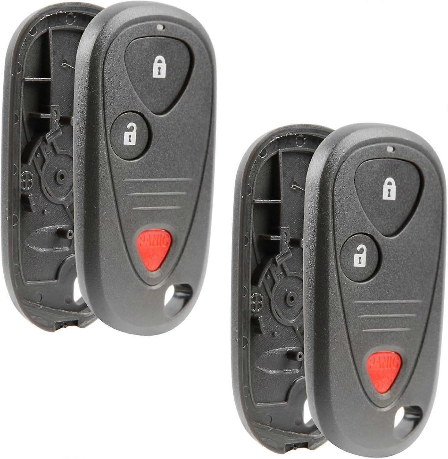 For 2001-2006 Acura MDX NSX RSX 3-button remote key shell E4EG8D-444H-A (2 sets)