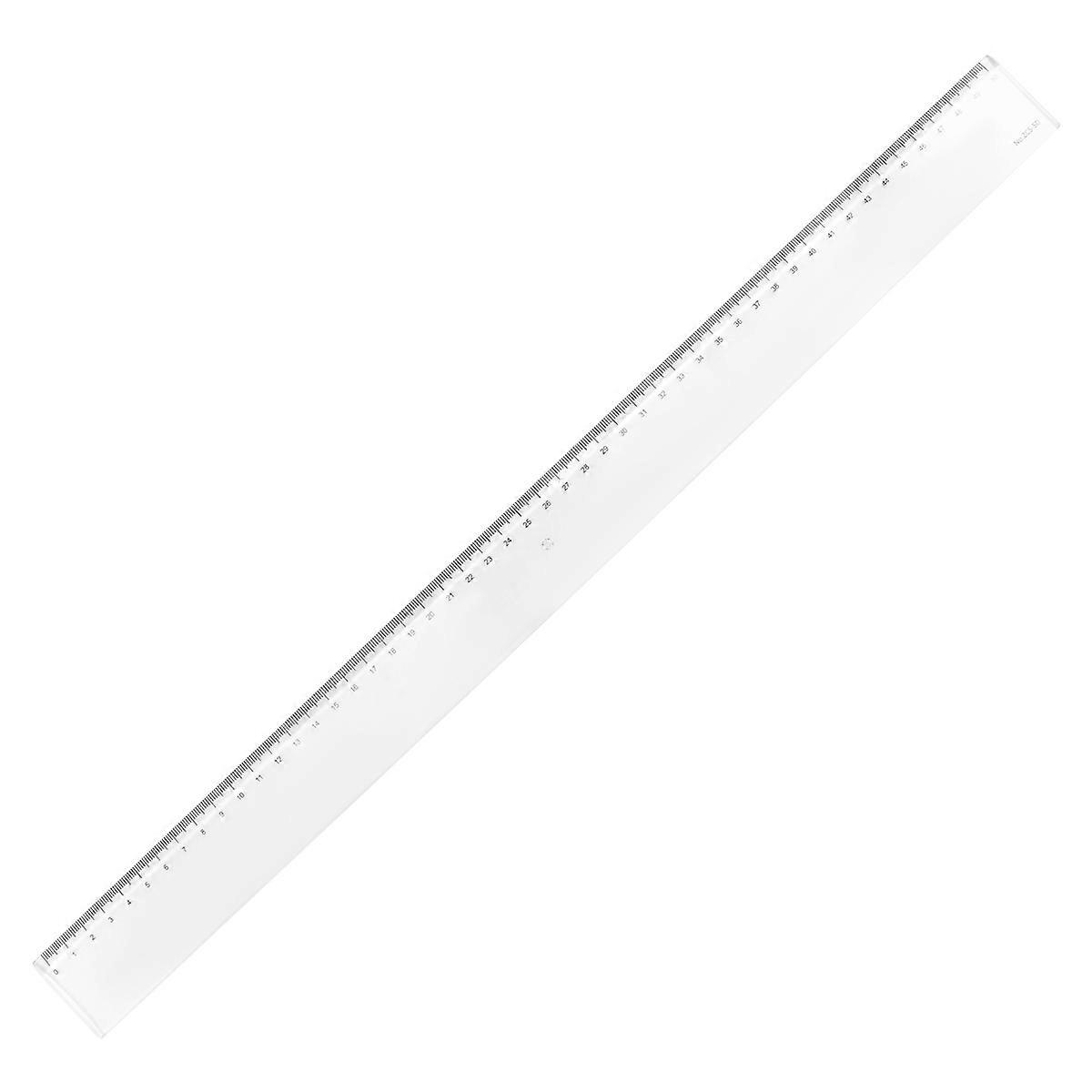 50cm Clear Plastic Measuring Long Straight Centimeter Ruler