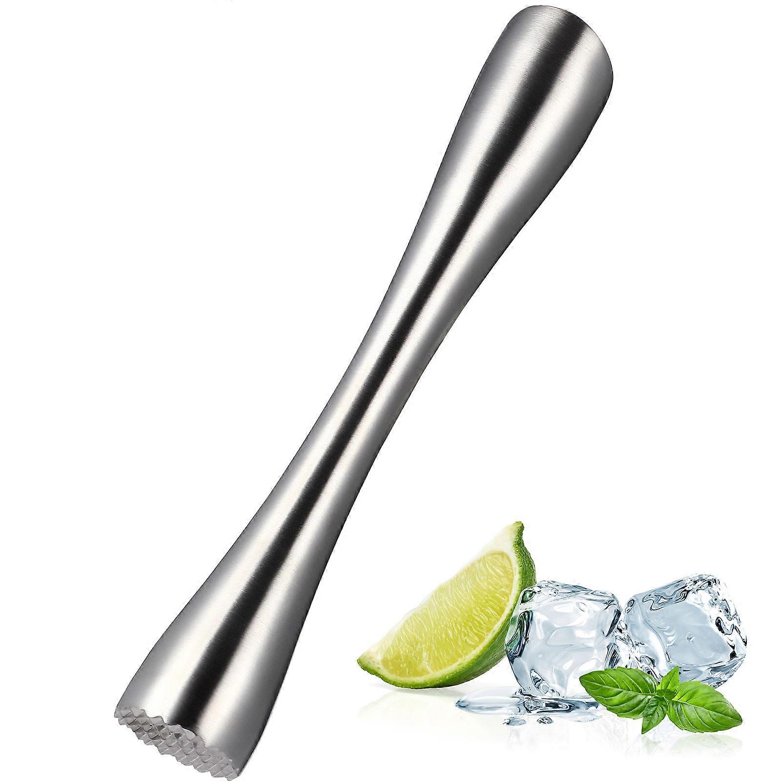 Cocktail Preparation Muddler Stainless Steel Drink Stirrer For Service 1Set