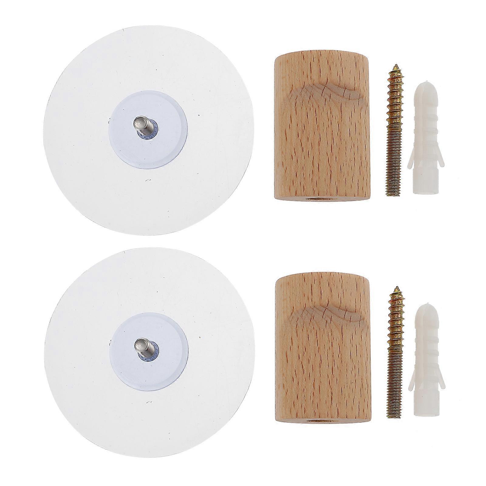 Khaki Wall Hooks for Home Use Strong and Synthetic Material 2 Sets