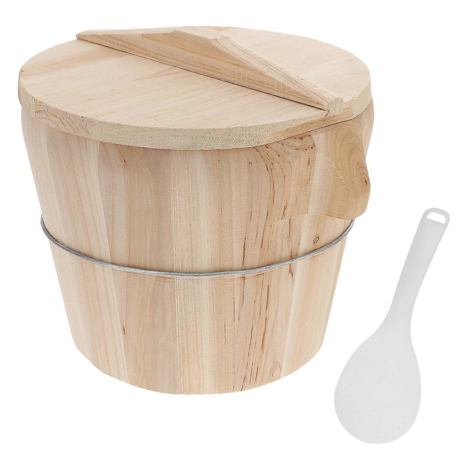 Wooden Rice Steaming Bucket for Kitchen Use Made with Premium Synthetic Material Assorted Color