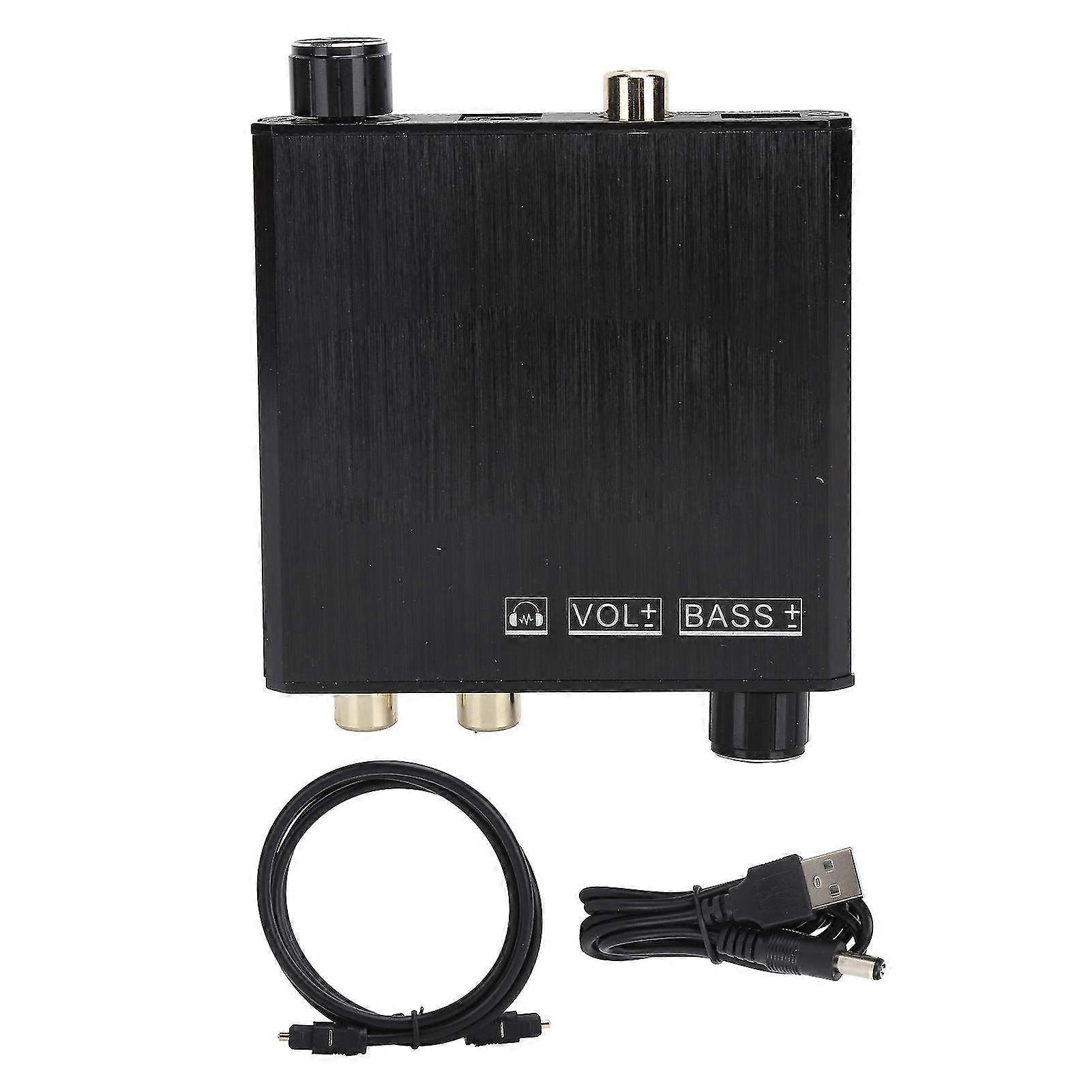 Multi-Device Audio DAC & Amplifier with Bass Volume Control - 192kHz Digital to Analog Converter for Enhanced Sound Quality