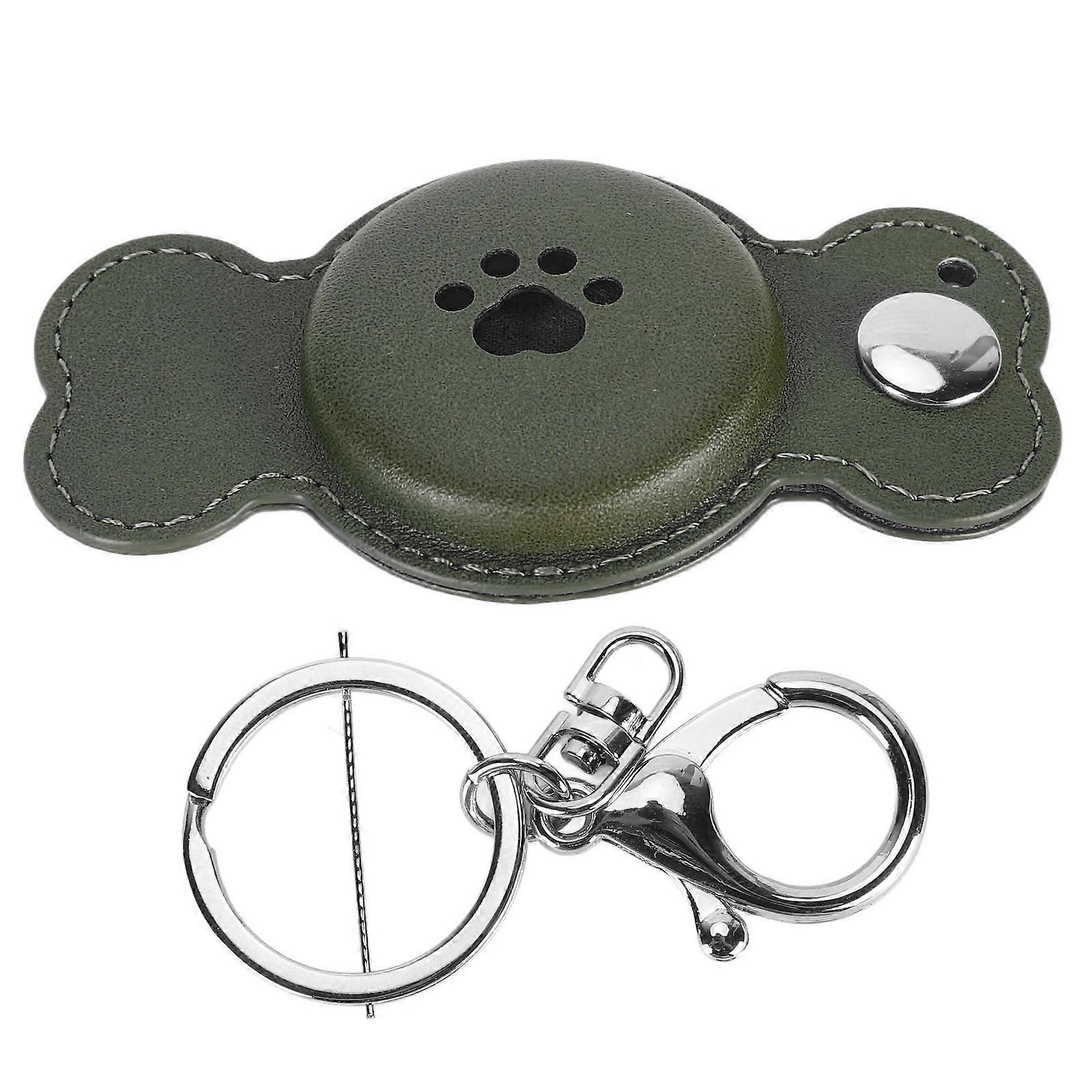 Item Finder Case Multifunctional Prevent Loss Soft Durable for Airtag Tracking Device Holder for Travel Car Key Green