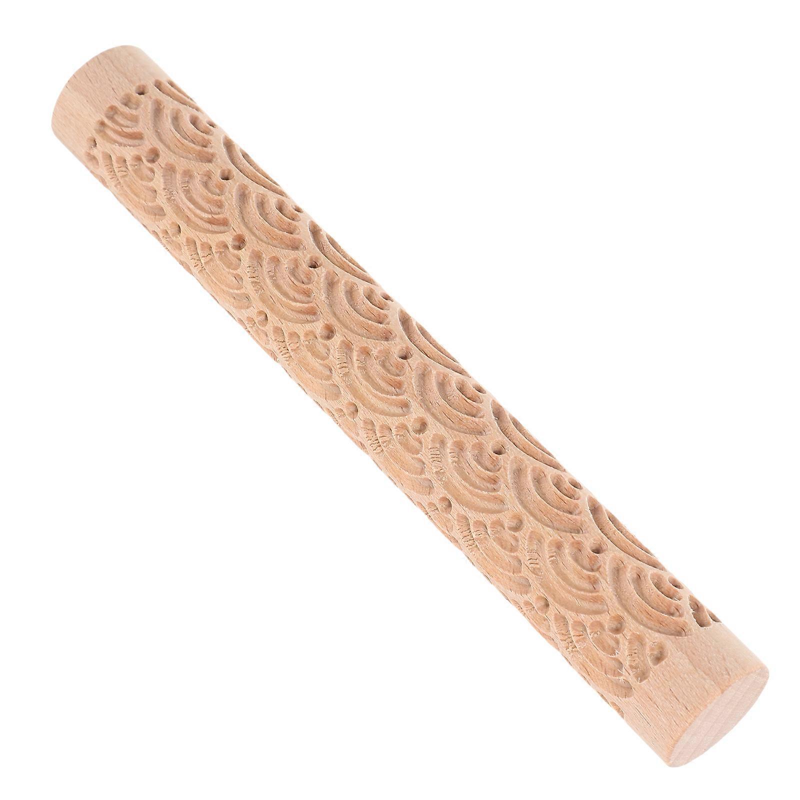 Wooden Pottery Clay Roller Multi Functional Rolling Stick for Craft Printing Durable Safe Design Easy to Use and Clean Art Tool