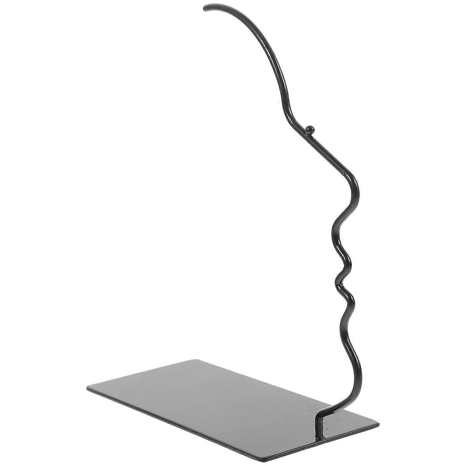 Golden Iron Eyeglasses Holder for Display with Creative Human Face Design and Durable Craftsmanship