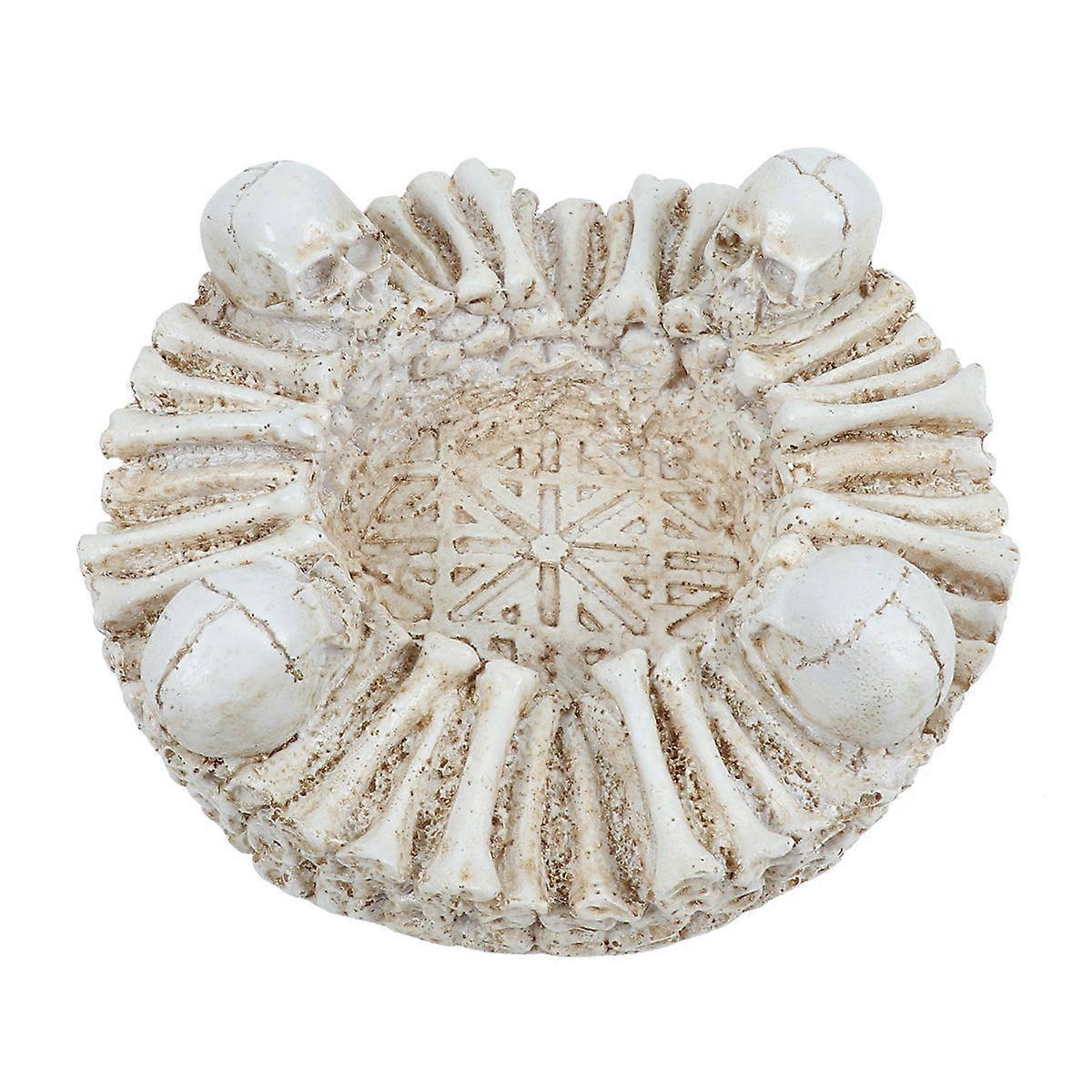 Office Decor Resin Skull Ashtray for Home and Workspace