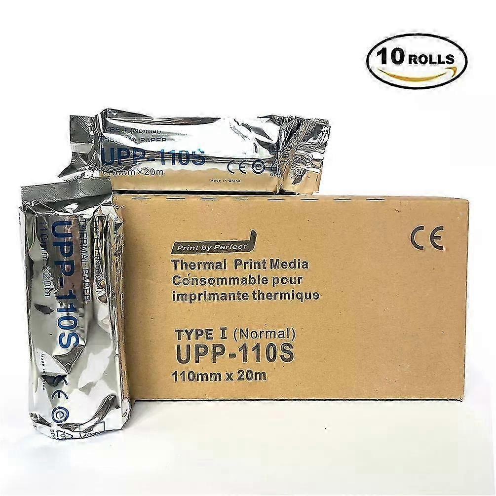 נייר UPP 110S (10 גלילים) 110 מ"מ x 20 מטר למדפסות תרמיות אולטרסאונד של סוני - M
