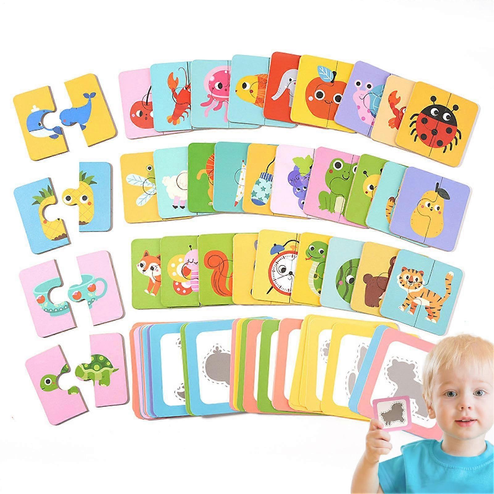 Match Game Puzzle Matching Card Game For Kids Ages 3 And Up Preschool Travel Size Memory Training Toy