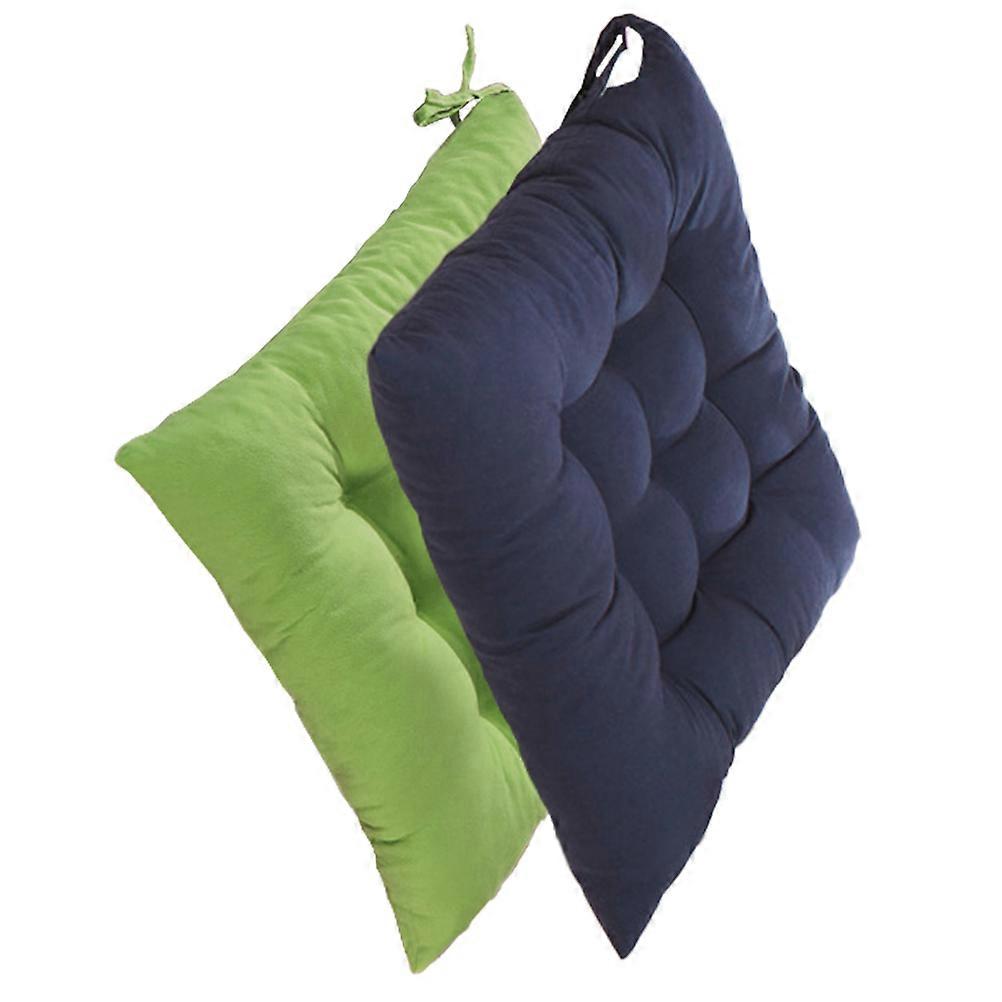 2Pcs Student Seat Cushion Square Cushion Warm Children'S Playing Room Easy To Install