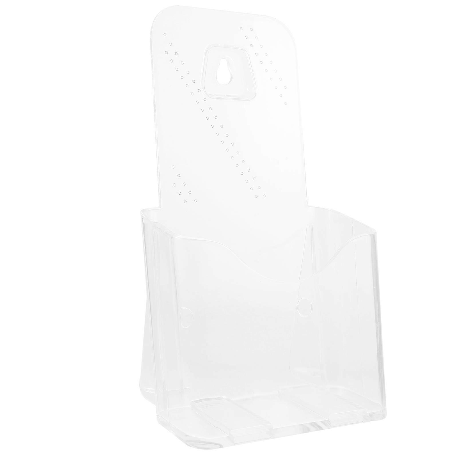 Material File Rack for Office Use with Transparent Design 5 Sections for Neat