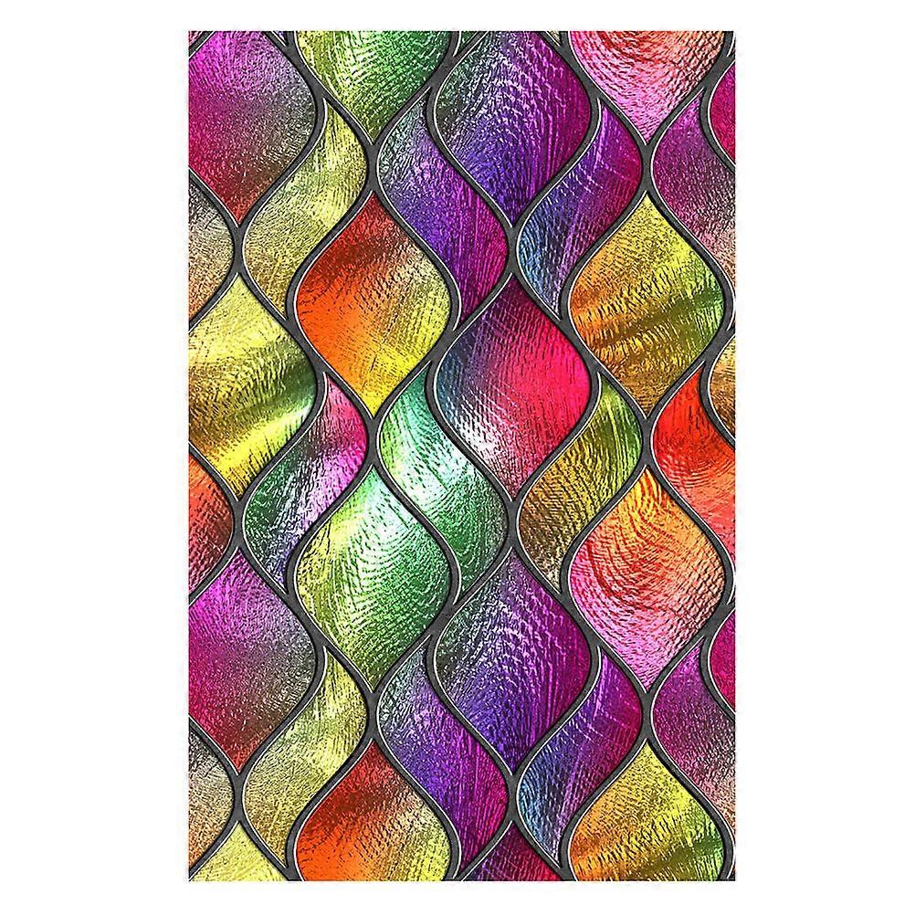 Window Film Privacy Day And Night 1Pack Decorative Privacy Window Cling Multi For General Users Office Privacy Home Decoration