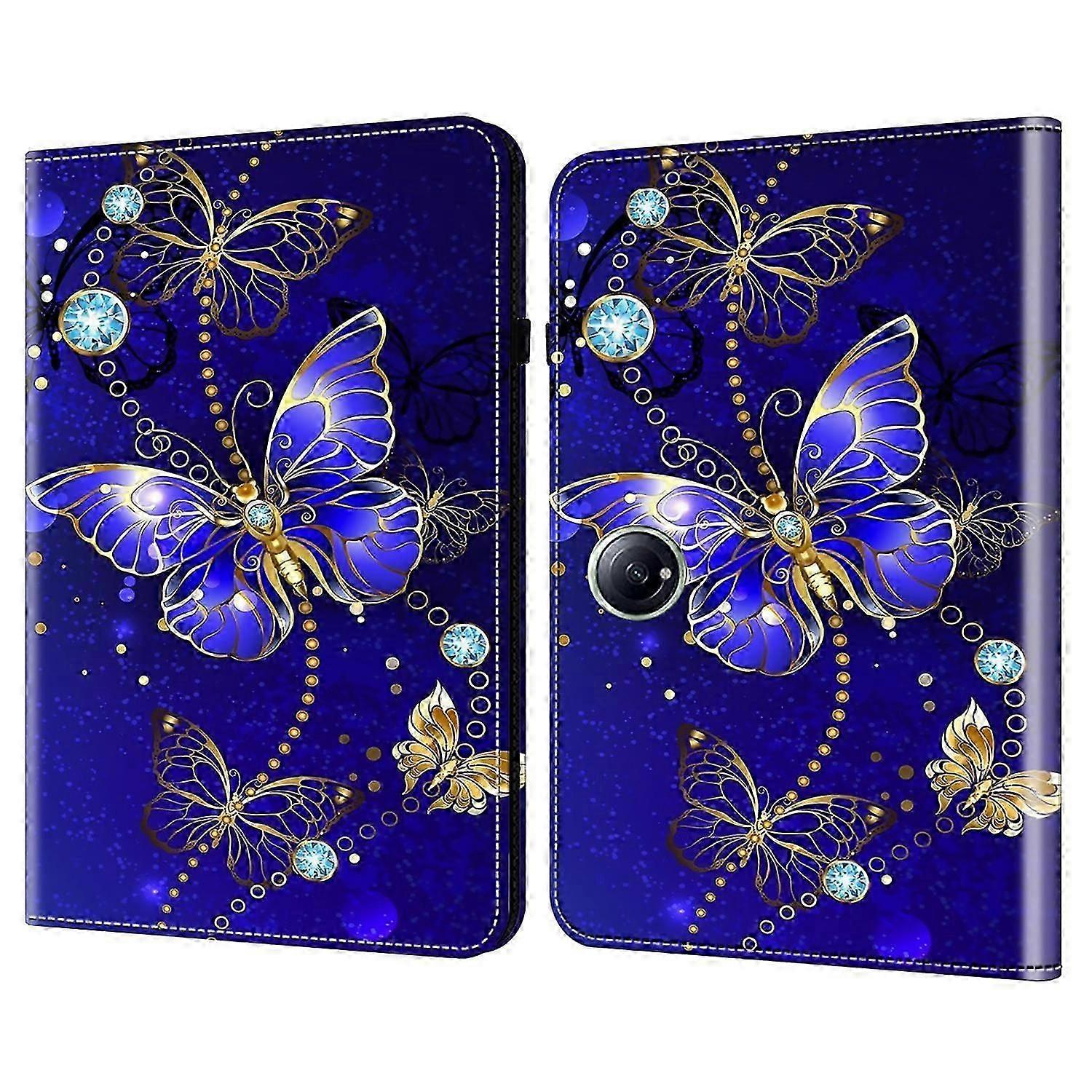 For OnePlus Pad 2/Pad Pro Case Pattern Printed Leather Tablet Cover with Card Slot